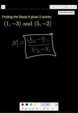 How to find the slope if you know two points #algebra #slope #mathhelp
