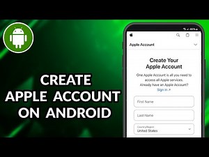 How To Create Apple ID Account On Android Phone