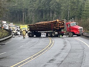 2 killed in Highway 30 crash involving log truck
