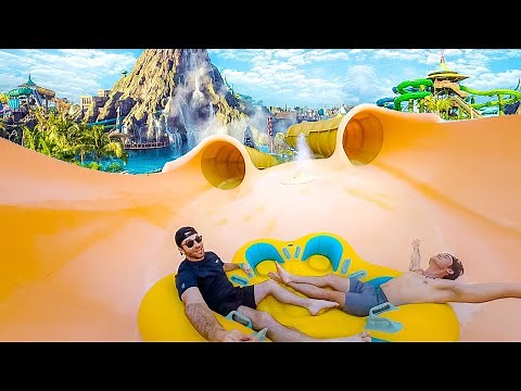 A Day At Florida's BEST Water Park: Universal's Volcano Bay! POV Of ALL The Slides, Premium Seats