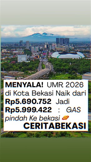 UMR Kota Bekasi tahun 2026 resmi mengalami kenaikan dari Rp5.690.752 menjadi Rp5.999.422 atau naik sekitar 0,62 persen. Kenaikan ini diputuskan melalui pembahasan Dewan Pengupahan yang melibatkan pemerintah daerah, perwakilan buruh, dan pengusaha. Meski kenaikannya tidak terlalu besar, angka UMR Bekasi tetap menjadi salah satu yang tertinggi di Indonesia dan mendekati Rp6 juta per bulan. Kenaikan UMR ini diharapkan dapat menjaga daya beli pekerja di tengah meningkatnya kebutuhan hidup, sekaligus