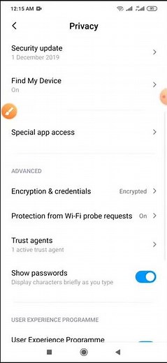 Google service framework access setting on redmi note 8