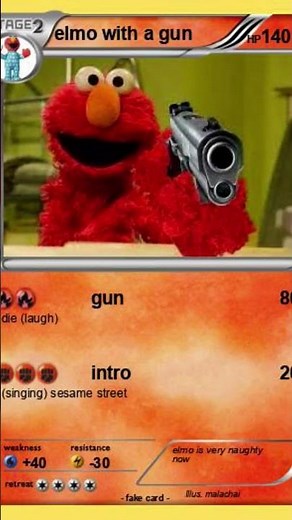 ELMO'S GOT A GUN!