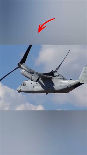 Ye helicopter hai ya plane? 🤯 V-22 Osprey dono ka combo hai! #aviationfacts