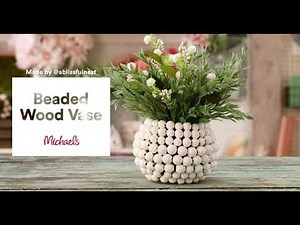 Beaded Floral Vase | Michaels
