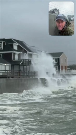 Waves intensify in Massachusetts as the nor'easter hits