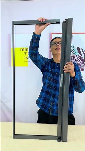 New ultra-narrow invisible window screen, removable screen box,