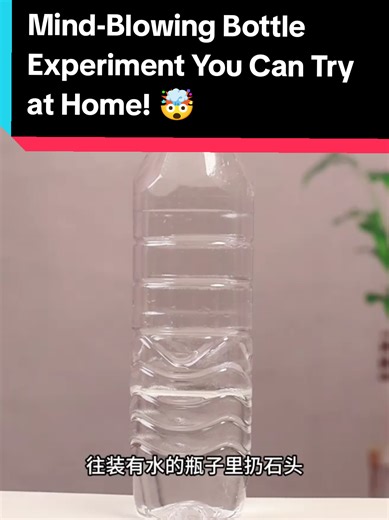 Mind-Blowing Bottle Experiment You Can Try at Home! 🤯💧 #scienceexperiment #learnontiktok #diyproject #physicstrick #satisfyingvideos