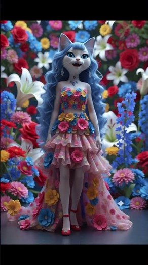 "My Beautiful Cat in a Luxury Fashion Walk 👑 | Stunning Gown & Royal Cat Style Show"