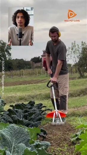 With this tiny rotary tiller, hard soil becomes a perfect garden bed