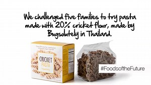 Whoop Whoop!! First results are in from our 'Foods of the Future' campaign, big thanks to Ruth Manson and her sons Henry and William for their CRICKET PASTA taste testing video... their reactions say it all!!! Would your kids like to try cricket pasta? Let us know! #foodsofthefuture Bugsolutely | Whizz Pop Bang
