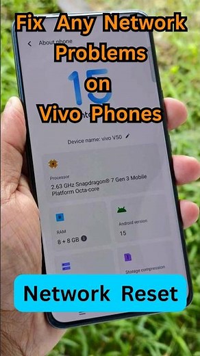 How to Network Reset Vivo Android Phone | Fix Network Settings Problems on Vivo