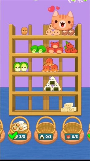 Organizing food in the basket