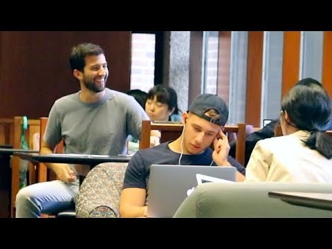 Watching Embarrassing Children TV Shows in the Library Prank (Part 2)