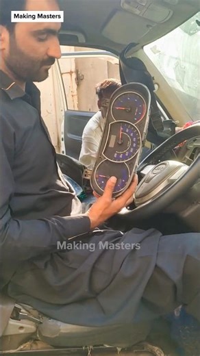 Dashboard Cluster Installation : Car Speedometer Change Process in Auto Workshop #shortsviral