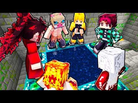 Demon Slayer Characters Beat Minecraft for Me