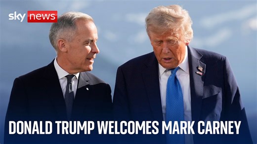 Donald Trump hosts Canada's Mark Carney at White House