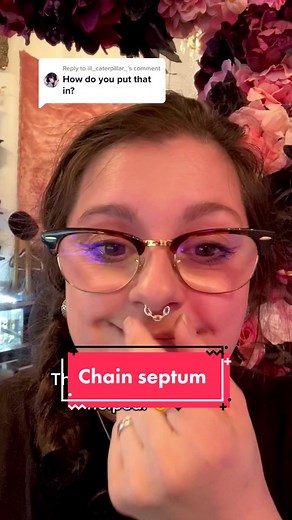 How to Put on a Chain Septum Ring Tutorial