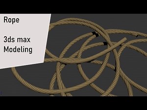 Modeling Rope - 3ds max tutorial