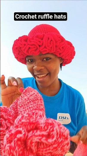 How to crochet a ruffle hat for beginners #kemuntocrochets #crochet #rufflehat #diy