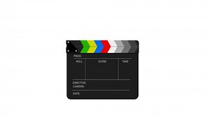 Clapperboard Isolated On White Background Filming Stock Footage Video (100% Royalty-free) 1087864983 | Shutterstock