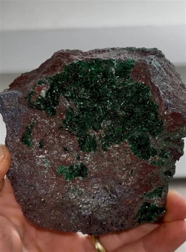 Deep Emerald Green Brochantite Geode – Bou Bekker, Touissit, Morocco - Etsy