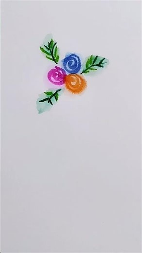 Simple Way to Draw Flowers and Leaves | Step-by-Step Tutorial#art #drawing #flowers #creativeart