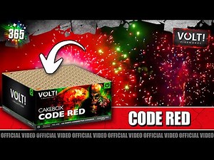 Code Red vuurwerk | VOLT! | 144 schots red compoundbox