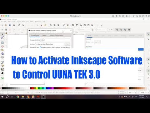 How to Activate Inkscape Software to Control UUNA TEK 3.0 on Windows