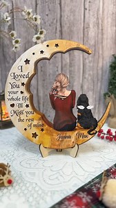 30K reactions · 3.4K shares | A special way to honor your LOST LOVED ONE - Personalized Memorial Gift Idea for Pet Owners Order here: https://cusgifts.com/products/memorial-dog-moon-wooden-art | CusGifts Store | Facebook