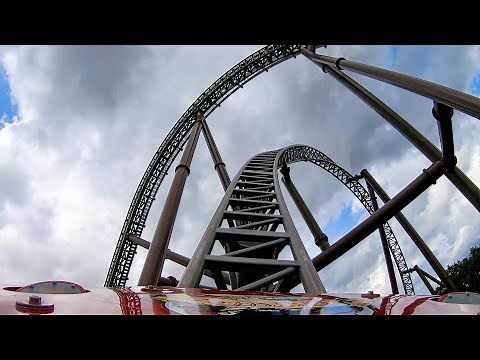 AWESOME Piraten Roller Coaster! Front Seat POV Djurs Sommerland Denmark 4K Onride
