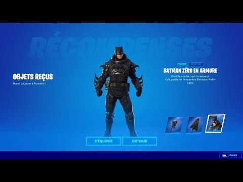 NOUVEAU SKIN BATMAN ZÉRO EN ARMURE + PIOCHE HACHE BATARANG - BATMAN/FORTNITE: ZERO POINT - NUMÉRO 6