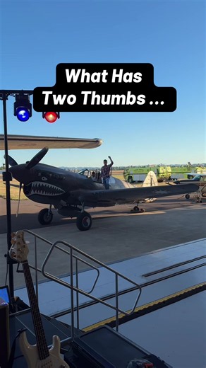 Thanks to @Soaring By The Sea Foundation for having me out to play songs and drop brass! #ww2 #militaryaircraft #p40 #airshows #wwii