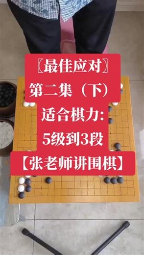 〖最佳应对〗，第二集（下） 【最佳应对】第二集（下）适合棋力:5级到3段〖张老师讲围棋〗原创系列#围棋#围棋教学 #围棋那些事儿 #少儿围棋#棋牌游戏