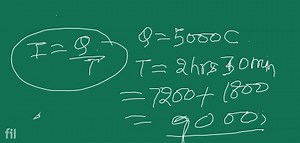 Practice Problems 1 : A charge of 5000 \mathrm{C} flows through... | Filo