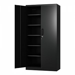 Fesbos Metal Storage Cabinet with Lockable Door,5 Adjustable Shelves - 71" Steel File Tool Organizer Cabinets for Office,Home,Garage,School,Warehouse,Industrial
