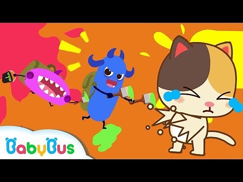 Go Away! Bad Germs | Doctor Pretend Play | Washing Hands Song | Finger Family |BabyBus