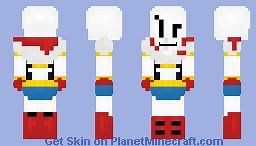 Papyrus - UNDERTALE - BETTER IN 3D Minecraft Skin