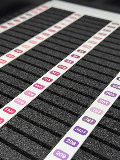 DMC Thread Layout Guide Overlays (set of 5) for Bisley Cabinet | Full 500 Colours Printed | Choose Numerical or Colour Group - Etsy