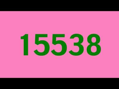 Colorful Numbers Countdown 25002 To 1 With Fonts