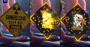 Gamer Zone Logo Transition | Premiere Version