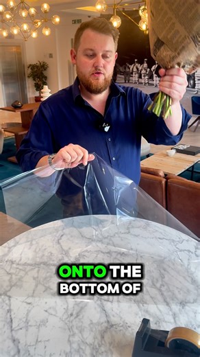 Still one of my favourite florist hacks ✨ Ever tried to wrap a bouquet with water at the base, only to fight with a big, crinkly rectangle of cellophane? Here’s how to turn it into a neat circle, perfectly sized to tie, hold water and travel well. No mess. No bulk. Just a clean, professional finish. One of those tricks that’s simple once you know it and impossible to forget. 💐 Save for later ✂️ Tag a florist who’ll love this 📦 Perfect for bouquets on the move, deliveries or last-minute gifts #