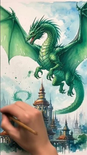 Beautiful dragon 🐉 over the city 😳😳wow