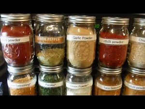 How to use MASON JARs to store your spices and dry goods