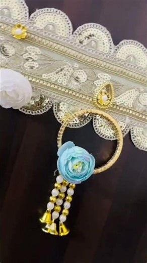 Handmade door toran to welcome positivity & elegance ✨💙#DoorToran #HomeDecor #HomeDecoration