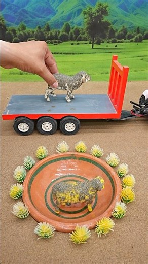 Diy mini tractor video mini water pump science project machine #ytshorts #cartoon #tractor