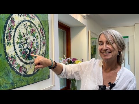 Batik artist Trini Kenny’s wonder exhibition, she explains her technique