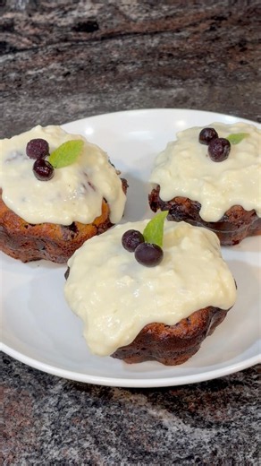 LOW CARB 🍋🫐 MUFFINS