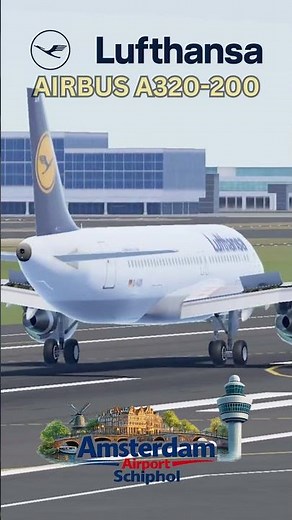 Lufthansa A320 Landing at Schiphol Is Flawlessly Timed