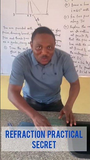 Revealed WAEC 2025 PRACTICAL: How to Perform Refraction Practicals Without Apparatus!#reels #shorts